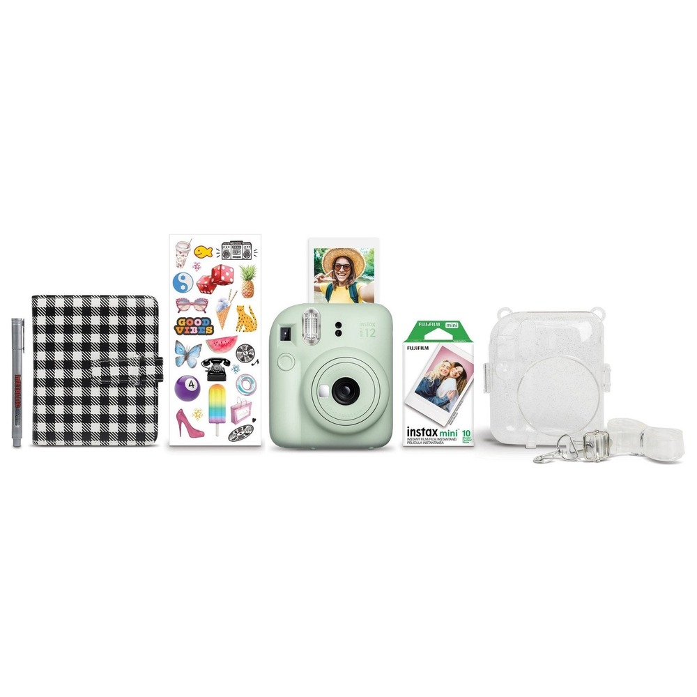 New Fujifilm Instax Mini 12 Holiday Bundle Instant Film Camera Photo Printer Set